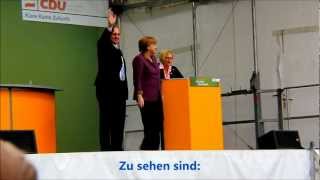 Angela Merkel auf dem Südermarkt in Flensburg  Ein Fragment [upl. by Bonita]