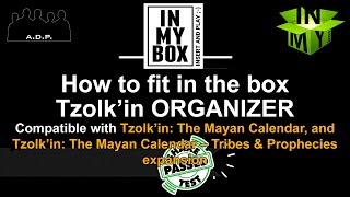 Tzolkin organizer  how to fit in the box [upl. by Arrotal]