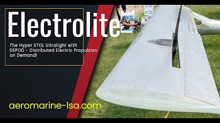 Merlin Lite ElectroLite Part 103 Electric Powered Ultralight Aircraft [upl. by Alyahc]