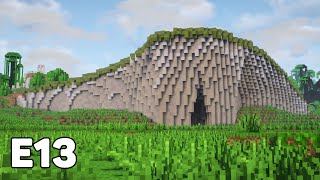 Custom Cliff Terraforming  Minecraft Survival E13 [upl. by Andrews]