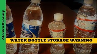 Water Bottle Warning Dont Store Water Like ThisPrepping Pantry Water Storage [upl. by Cecilla]