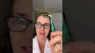 Aprenda a massagem na gengiva que recupera a saúde dentistadagengiva2256 retração dentes aparelho [upl. by Brackely]