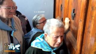 Ingresso dei Pellegrini di Minervino Murge al Santuario dellIncoronata di Foggia 2016 [upl. by Ecirahs]