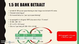 Rente berekenen H1 Economisch Bekenen [upl. by Avehsile]