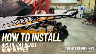 Arctic Cat Blast Rear Bumper Install [upl. by Wertz601]