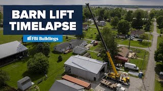 How To Raise A Pole Barn With The QBar Building System  Timelapse [upl. by Jedd]