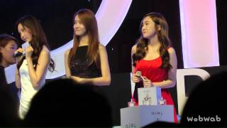 131021 YoonSicHyun smelling perfume cut GIRL Thanks Party in Thailand part1 fancam by wobwab [upl. by Enniotna711]