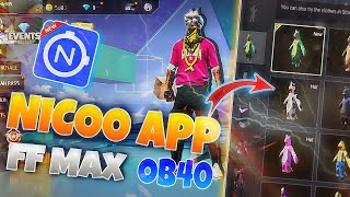 Nicoo App Free fire max🚀Nicoo App free fire 🔥New App New Latest Version download Link freefire [upl. by Ztnaj]