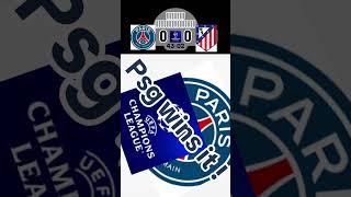 PSG vs Atletico Madrid football score prediction [upl. by Sirtimed]