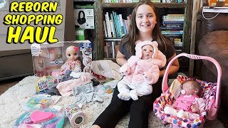 Shopping Haul with Reborn Babies New Baby Alive Doll Clothes for Reborns and Poopsie Slime Surprise [upl. by Aihseyt]