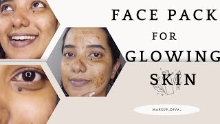 FACE PACK FOR GLOWING SKIN MALAYALAM skincare makeupdiva glowingskin oilyskin perfectskincare [upl. by Rednasyl684]