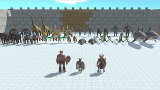 GHOR HAMMER WITH OGRE LORD amp MINOTOUR  VS 2X BOSS  Animal Revolt Battle Simulator [upl. by Aldwon]