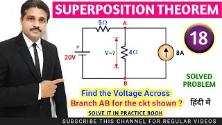 SUPERPOSITION THEOREM SOLVED PROBLEMS IN HINDI LECTURE18 TIKLESACADEMYOFMATHS [upl. by King]