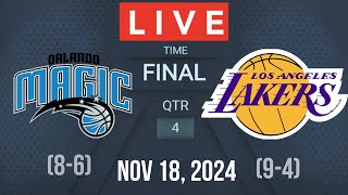 NBA LIVE ORLANDO MAGIC vs LOS ANGELES LAKERS I 2K25 November 18 2024 LAL VS MAGIC 2K25 [upl. by Eiliak]