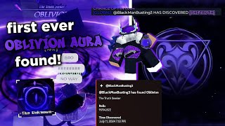 The First Ever OBLIVION AURA Has Been FOUND Sols RNG ERA 8 [upl. by Orme]