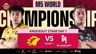 ENG M5 Knockouts Day 1 ONIC vs BLCK Game 1 [upl. by Dace]