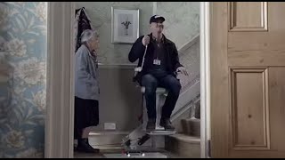 Gary Lineker rockets to new heights in New Walkers Crisps Stairlift TV ad [upl. by Nyl]