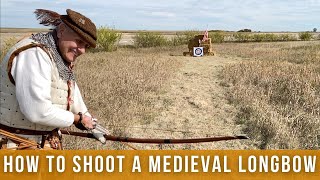 How to shoot a medieval longbow [upl. by Harikahs289]