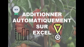 Comment additionner automatiquement sur Excel facile 2018 [upl. by Yerffoeg]