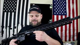 Installing a Free Floating Hand Guard on your AR10  308  DR Guns 18 inch MLok DIY AR10 [upl. by Anaile]