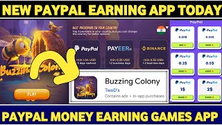 Buzzing Colony App  New PayPal Earning Apps  Make PayPal Money By Playing Games 2024 [upl. by Aihsyla]