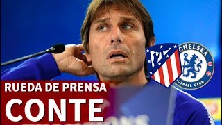 Atlético de Madrid  Chelsea  Rueda de prensa de Conte  Diario AS [upl. by Hildegarde5]