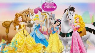 ♡ Disney Princess Horse Royal Decoration and First Ride Show ♡ [upl. by Peony]