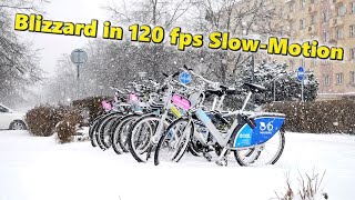 Snow Blizzard in 120fps SlowMotion Panasonic Lumix S5 Test [upl. by Crosse]