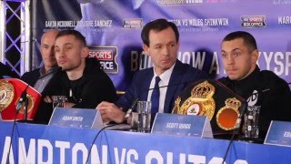 HILLARIOUS  CARL FRAMPTON v SCOTT QUIGG  FULL PRESS CONFERENCE W EDDIE HEARN amp BARRY McGUIGAN [upl. by Tergram]