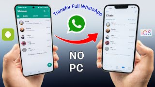 How to Transfer WhatsApp from Android to iPhone 15 Without A Computer in 2024 [upl. by Benedic]