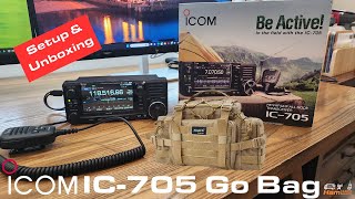 ICOM IC705 Go Bag Setup amp Demo [upl. by Imef]