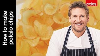 How to Make your Own Potato Chips at Home  Cook with Curtis Stone  Coles [upl. by Bannister]