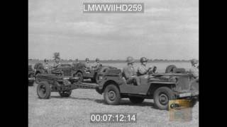 EISENHOWER VISITS AND SPEAKS TO 82ND AIRBORNE IN ENGLAND  LMWWIIHD259 [upl. by Norvan]