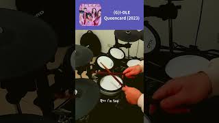 Songs For Beginners  GIDLE  Queencard  Drum Cover [upl. by Curt]