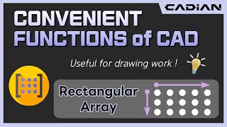 CADAutoCAD Rectangular Array  Convenient functions of CADian [upl. by Cortie]