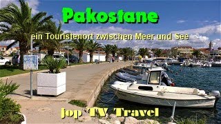 Rundgang durch den Ort Pakostane ein Touristenort zwischen Meer und See Koatien jop TV Travel [upl. by Omidyar]