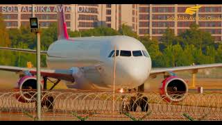 TAXING AT THE HONGQIAO INTERNATIONAL AIRPORTSHANGHAICHINA AIRBUS A320C919 AND BOEING 737800 [upl. by Honeyman577]