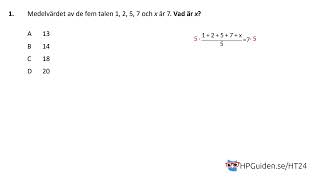 Högskoleprovet XYZ uppgift 1 från höstens högskoleprov 2024 provpass 4 kvantitativ del [upl. by Corny]