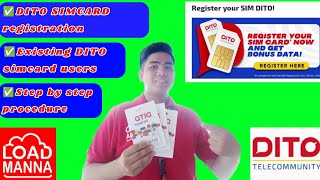 DITO Sim registration for existing DITO users  iManna Tv Mindoro [upl. by Prospero146]