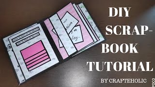 scrapbook for beginners  scrapbook tutorial  how to make a scrapbook  scrabook for birthday [upl. by Stahl]