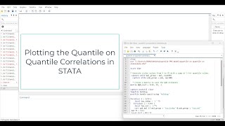 Stata Plotting the QuantileonQuantile Correlation [upl. by Virgil409]