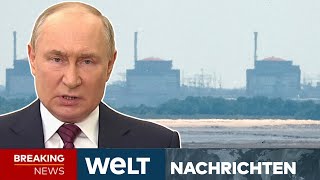 PUTINS KRIEG Hülle von Reaktor getroffen Angriff auf Atomkraftwerk Saporischschja  WELT Stream [upl. by Drogin702]