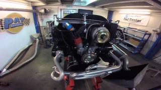 2276cc Aircooled VW Engine Warmup 02 2016 [upl. by Stempien]