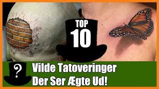 TOP 10 Vilde Tatoveringer Der Ser Ægte Ud [upl. by Arst892]