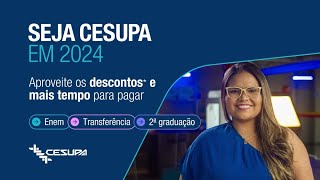 Até 40 de desconto para estudar no Cesupa pelo Enem Transferência e 2ª Graduação [upl. by Ynatil]