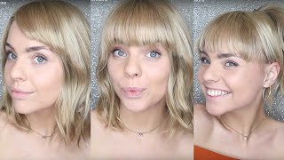 How To Apply amp Blend Clip In FringeBangs  Cliphair Extensions [upl. by Hekker]