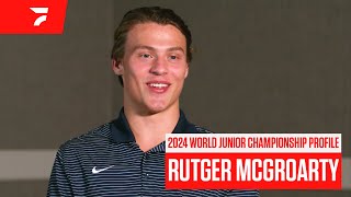 2024 World Juniors Profile Why Captain Rutger McGroarty Is The Heart And Soul Of Team USA [upl. by Dahlstrom]