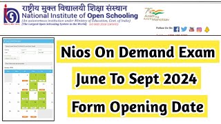 Nios Ode 2024 Registration Open Date  Task Is Helping NIOS nios practical exam ode stream4 [upl. by Celio106]