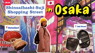 Cheap Shopping in Shinsaibashi Osaka Japan 🇯🇵 Luxury Bags Sushi at Dotonbori  Gigi the Explorer [upl. by Macintosh]