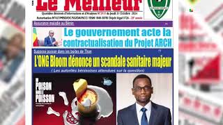 La Revue de Presse Hebdomadaire du 03 Novembre 2024 Avec Peggy Ludovic DAGBA [upl. by Aramad]